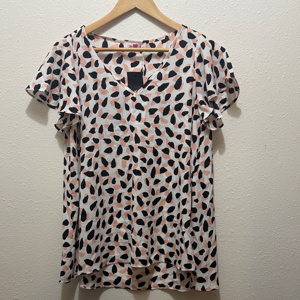 Buddy Love Stylish Women's Leopard Print Top, Size S
